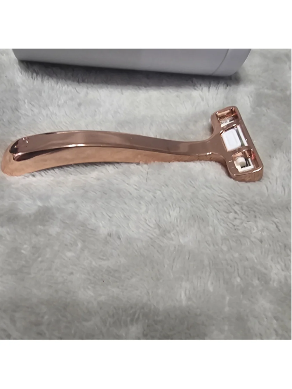 Women's Athena Club Rose Gold Razor with White Holder, One Size